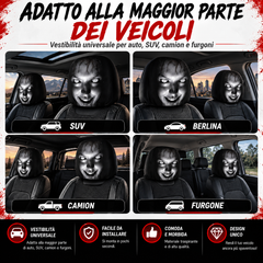 Copertura Sedile Auto Spaventosa per Halloween e Scherzi Divertenti
