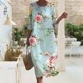 Bohemian Floral Print Maxi Dress - Lightweight, Breathable, Elegant Design — Main Image