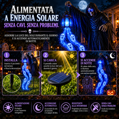 Cavaliere Senza Testa™ – Decorazione Luminosa di Halloween per Giardino