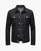 Levi's Men's Denim Jacket Cotton Blend Dark Wash Casual Outerwear Button Closure Pockets — Main Image