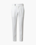 Men's Slim Fit Pleated Trousers High-Waist Business Casual Pants — Main Image