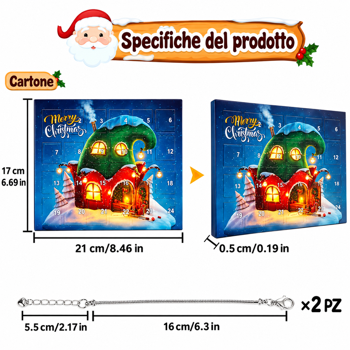 Calendario dell’Avvento con Braccialetti