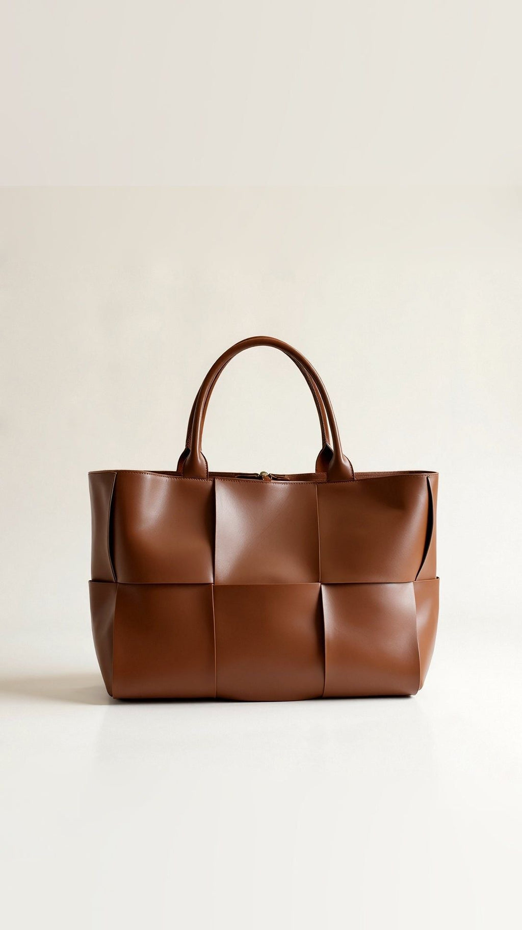 Woven Leather Tote Bag - Large Women's Handbag - Stylish Designer Purse — Image 4