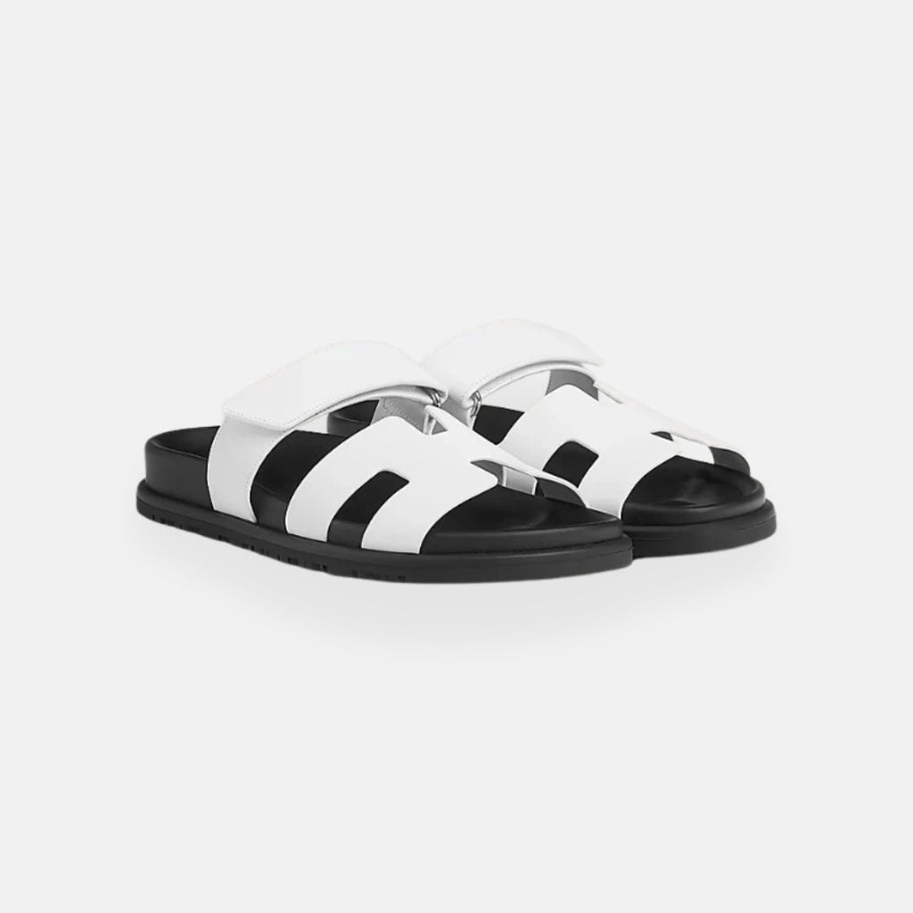 Men's Slide Sandals Adjustable Strap Comfortable Lightweight Casual Footwear Black — Image 4