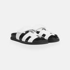 Men's Slide Sandals Adjustable Strap Comfortable Lightweight Casual Footwear Black — Image 4