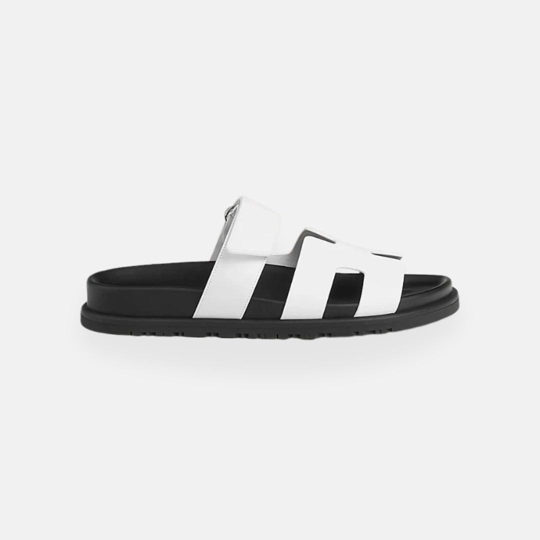 Men's Slide Sandals Adjustable Strap Comfortable Lightweight Casual Footwear Black — Image 5
