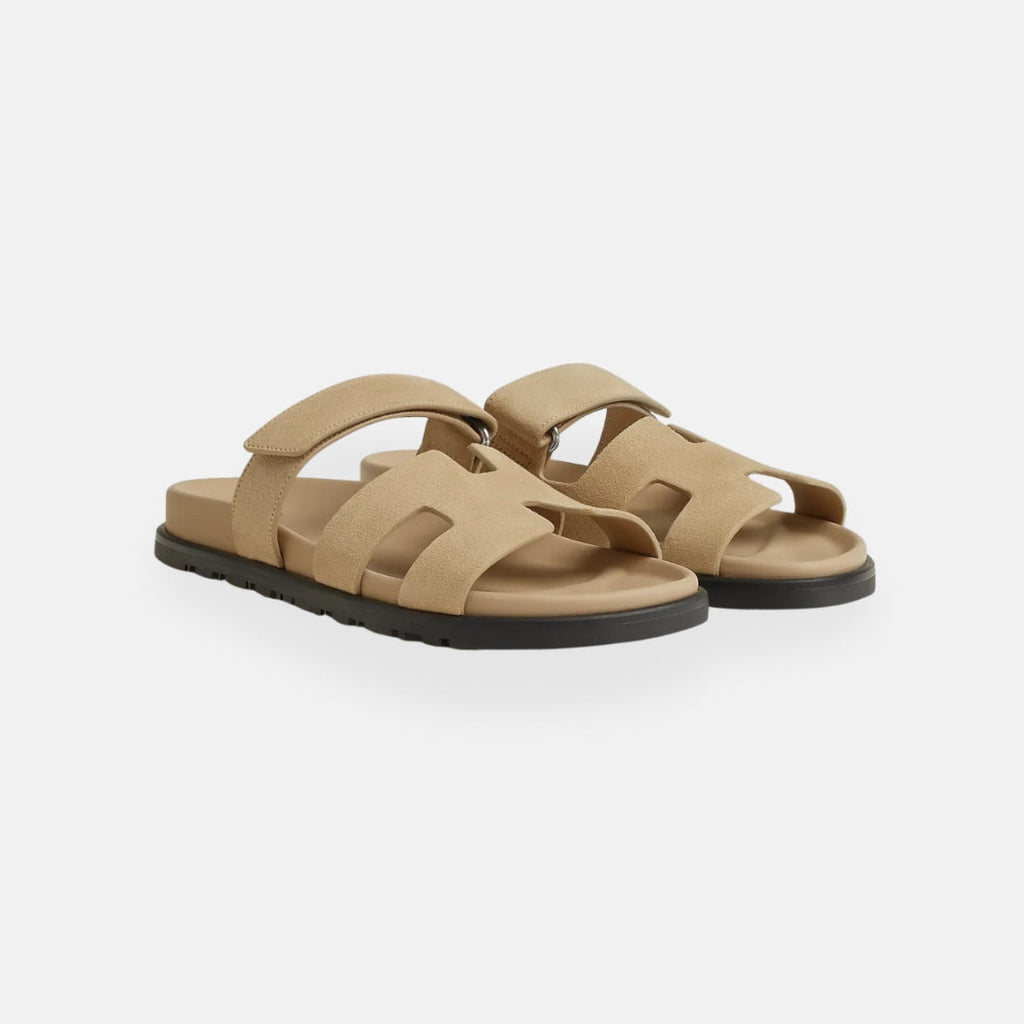 Men's Slide Sandals Adjustable Strap Comfortable Lightweight Casual Footwear Black — Image 7