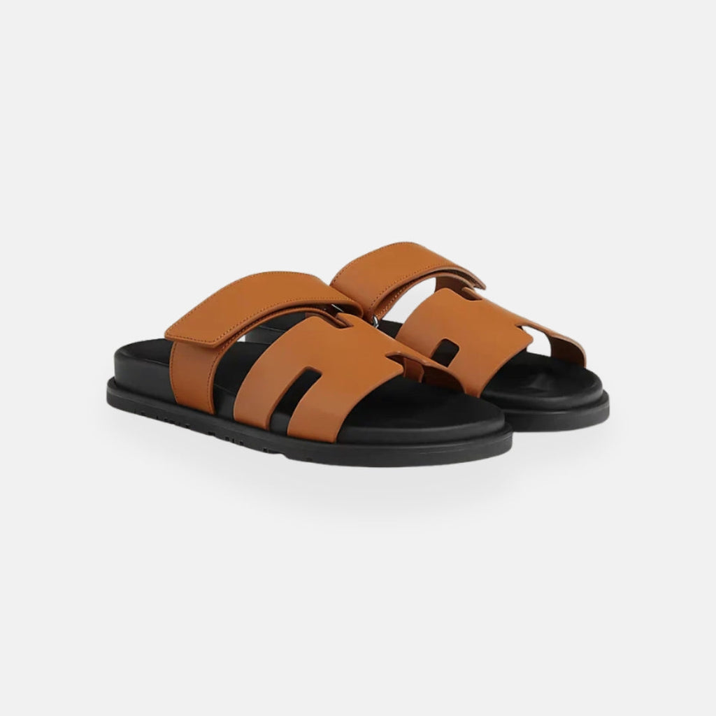 Men's Slide Sandals Adjustable Strap Comfortable Lightweight Casual Footwear Black — Image 10