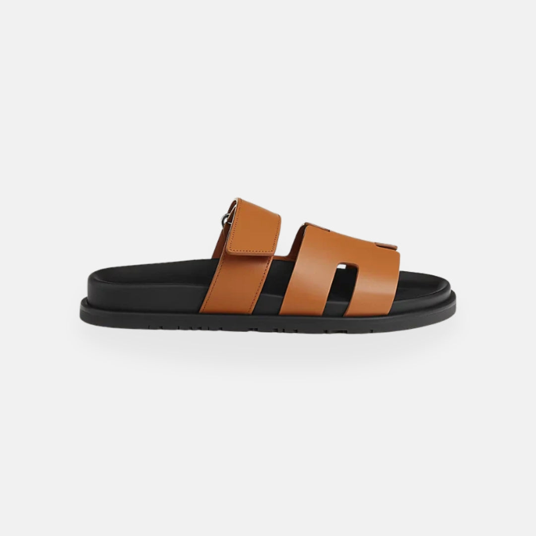 Men's Slide Sandals Adjustable Strap Comfortable Lightweight Casual Footwear Black — Image 11
