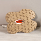 Women's Mesh Sneakers Orange Beige Cushioned Sole Lightweight Breathable — Image 5