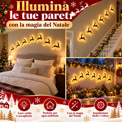 🎄 Renne Luminose LED – Decorazione Natalizia Magica