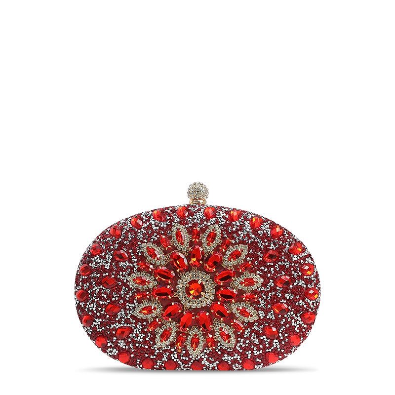 Crystal Evening Clutch Purse Rhinestone Handbag, Assorted Colors — Image 7