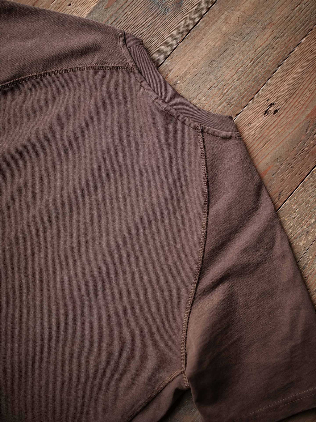 Vintage Club Men's Brown Cotton Raglan Sleeve T-Shirt, Crew Neck, Short Sleeve — Image 10