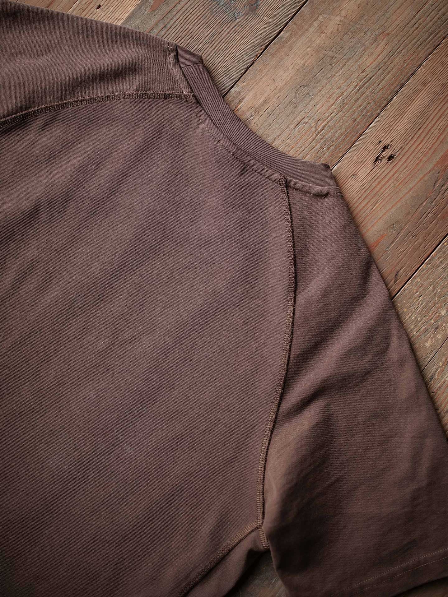 Vintage Club Men's Brown Cotton Raglan Sleeve T-Shirt, Crew Neck, Short Sleeve — Image 10