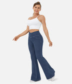 Brand Women's High Waist Flare Leg Jeans Stretchy Denim Pants Blue — Image 16