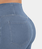 Brand Women's High Waist Flare Leg Jeans Stretchy Denim Pants Blue — Image 7