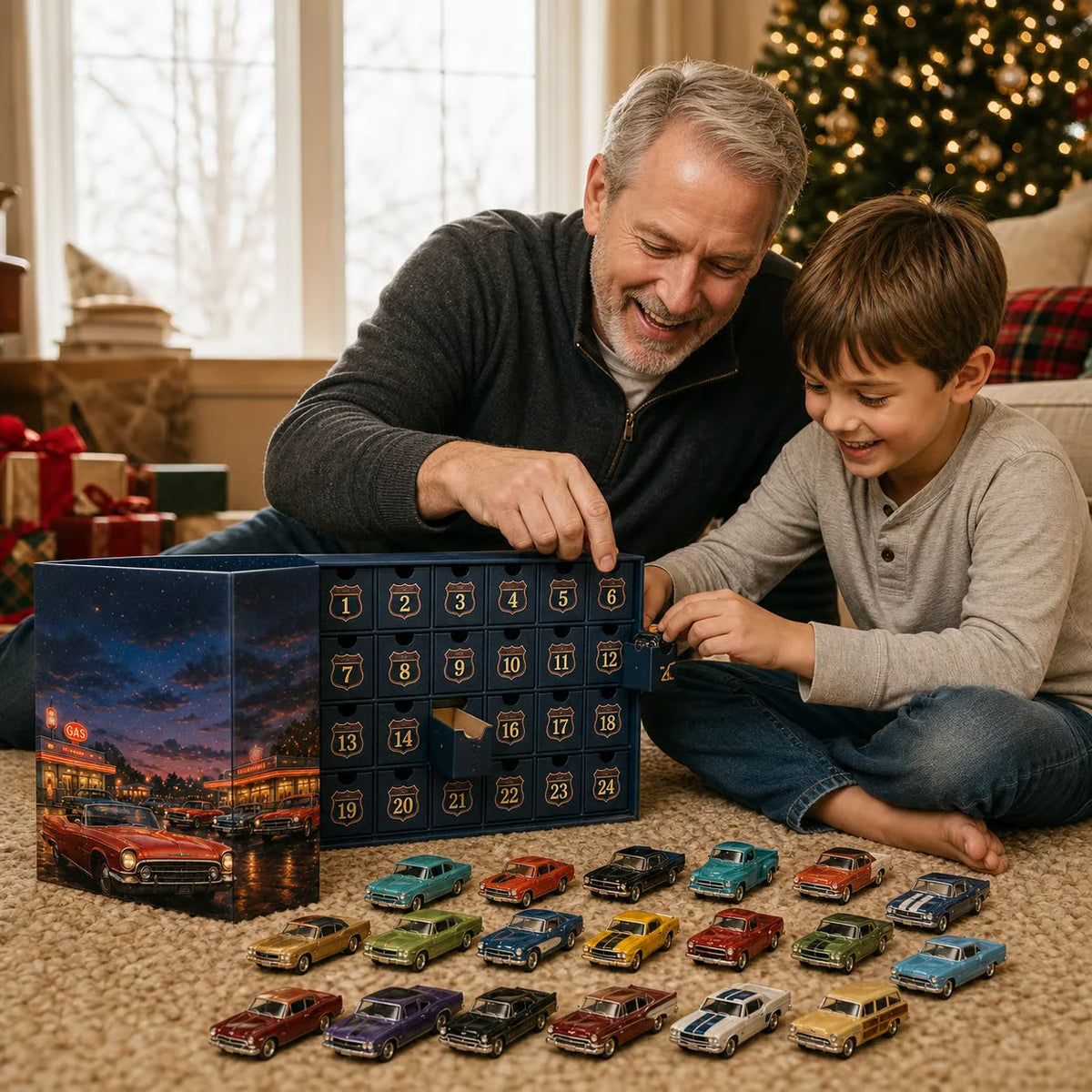 Calendario dell’Avvento Auto Americane
