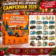 Calendario dell’Avvento Campervan 2026 – 24 Mini Camper da Collezione