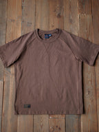 Vintage Club Men's Brown Cotton Raglan Sleeve T-Shirt, Crew Neck, Short Sleeve — Image 9