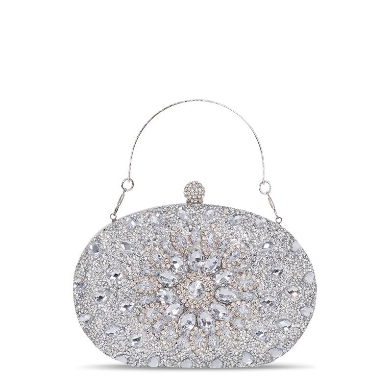 Crystal Evening Clutch Purse Rhinestone Handbag, Assorted Colors — Image 3