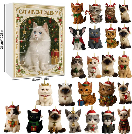 Calendario dell'Avvento 2026 Gatti - 24 Statuette da Collezione