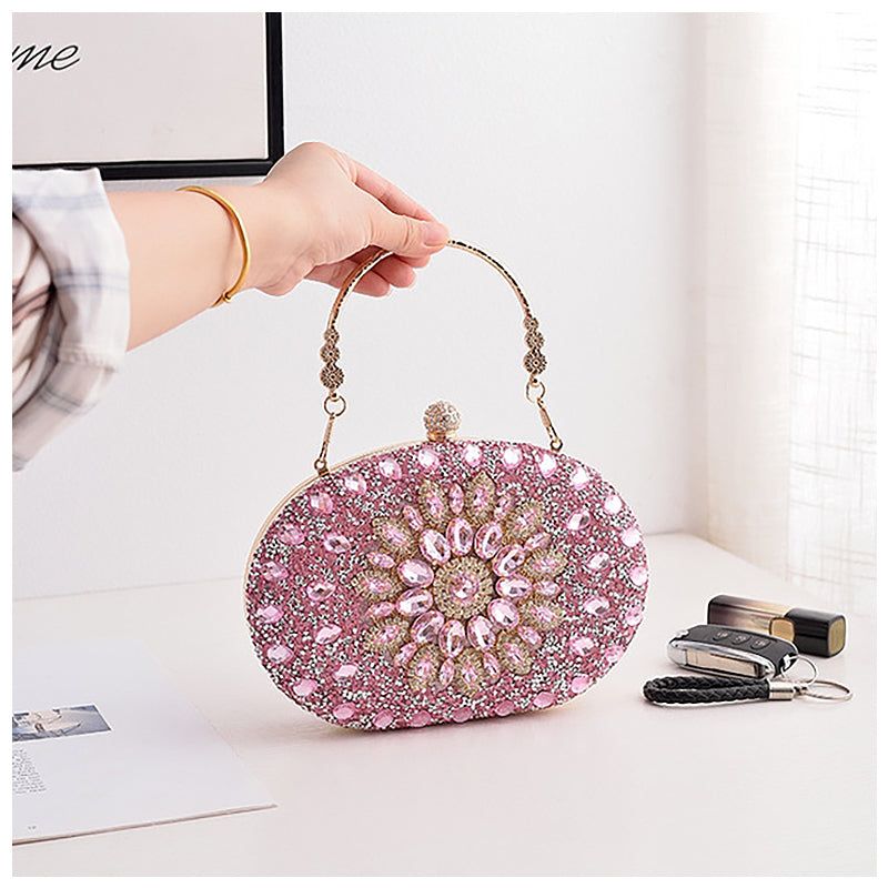 Crystal Evening Clutch Purse Rhinestone Handbag, Assorted Colors — Image 13