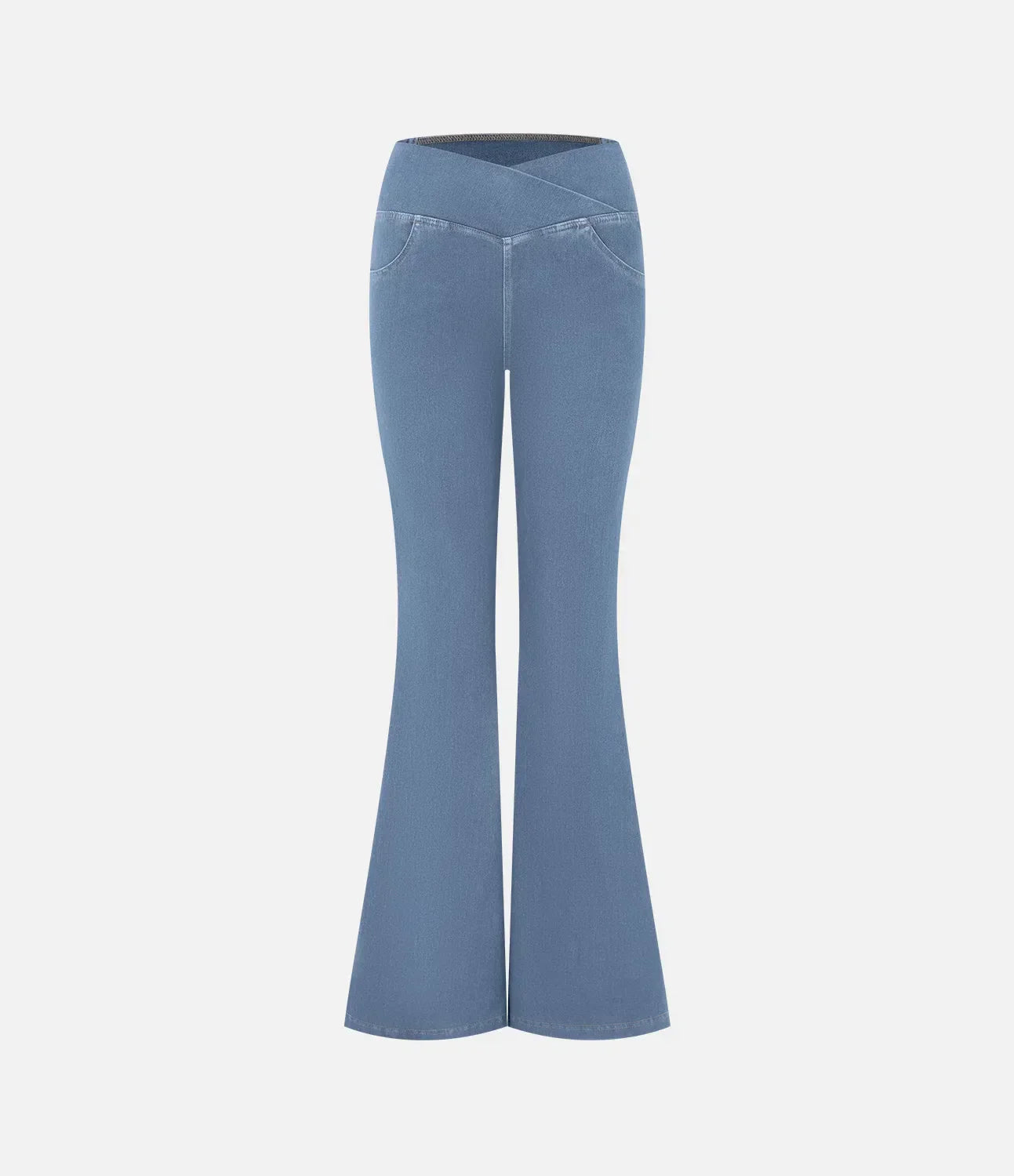 Brand Women's High Waist Flare Leg Jeans Stretchy Denim Pants Blue — Image 6