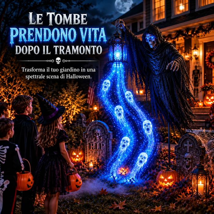 Cavaliere Senza Testa™ – Decorazione Luminosa di Halloween per Giardino
