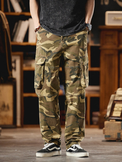 Avery Men's Cargo Pants | 97% Cotton, Vintage Camo 1