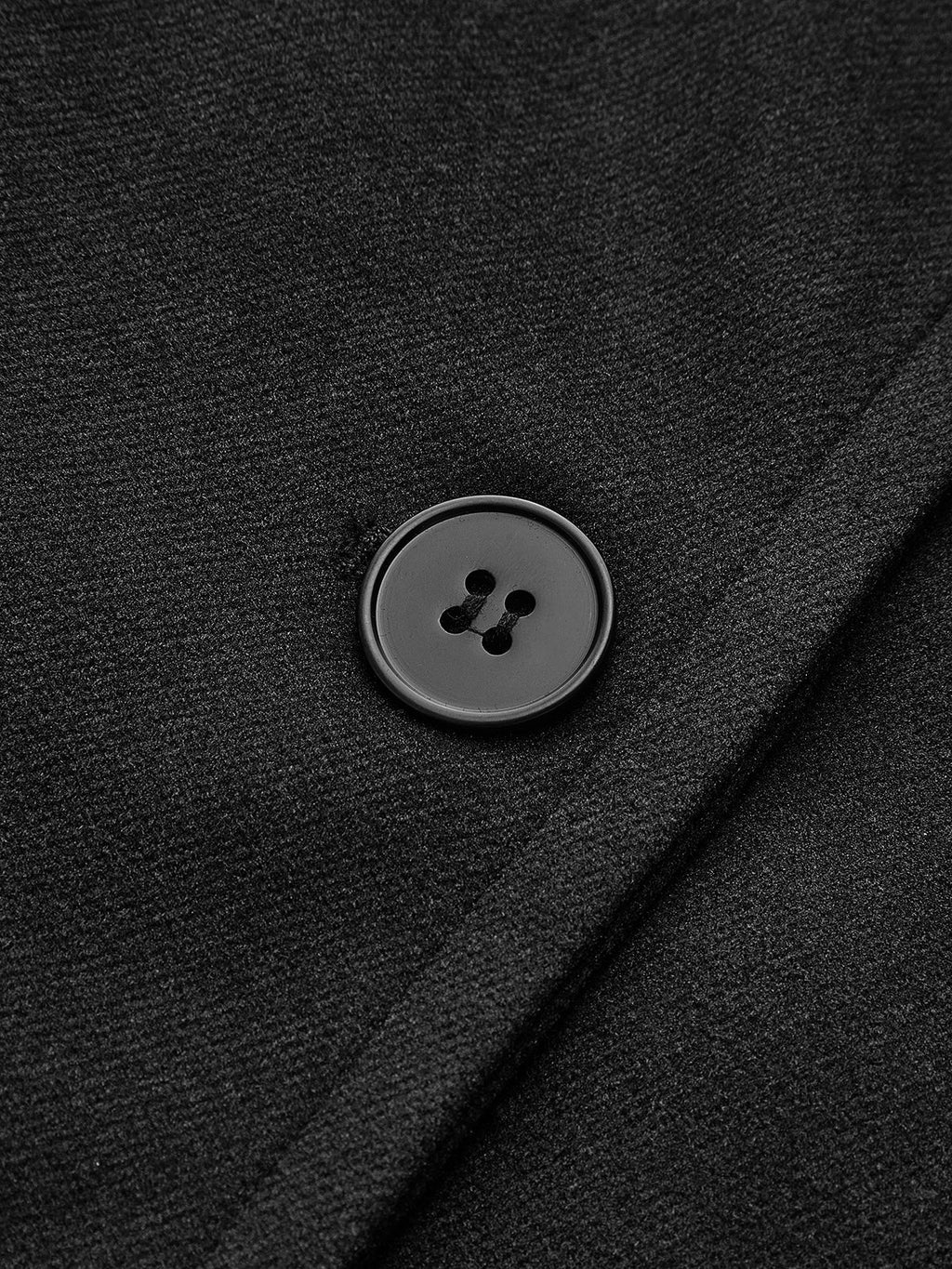 Women's Oversized Wool Blend Coat with Button Closure and Pockets, Beige, Elegant Warm Outerwear — Image 8