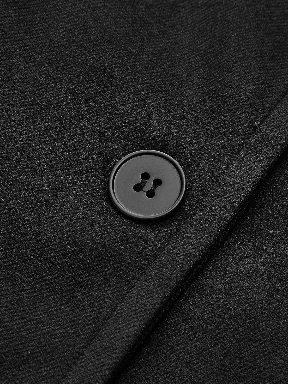 Women's Oversized Wool Blend Coat with Button Closure and Pockets, Beige, Elegant Warm Outerwear — Image 8