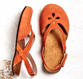 Women's Suede Slingback Sandals - Cutout Design, Multiple Colors, Comfortable Fit — Main Image