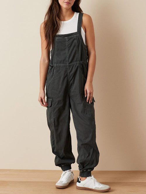 Dara Women's Cargo Overalls | Soft Cotton Blend, Vintage-Inspired 0