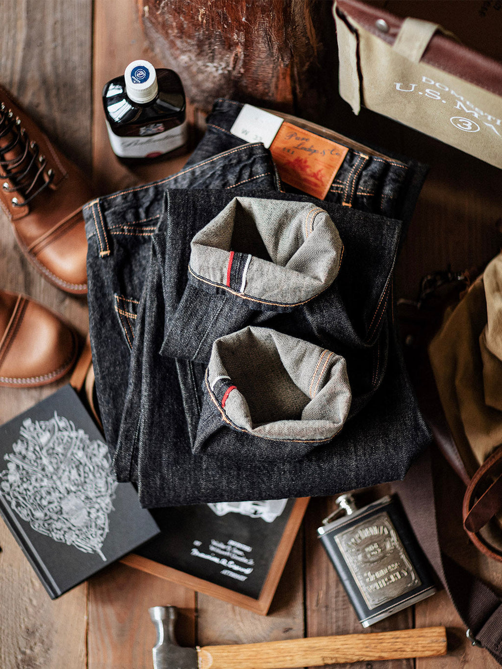 Jasper Men's Jeans | 14 oz Selvedge Indigo, Relaxed Fit 4