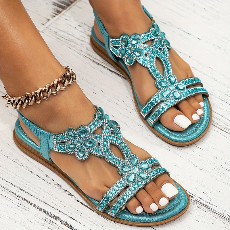 Elegant Rhinestone Embellished Women's Sandals in Various Colors — Image 11