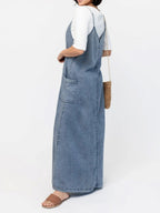 Luna Women's Maxi Dress | Soft Denim, Vintage-Inspired 2