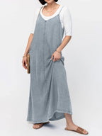 Luna Women's Maxi Dress | Soft Denim, Vintage-Inspired 3