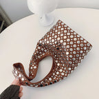 Elegant Studded Shoulder Bag for Women in Black PU Leather with Metallic Studs — Image 20