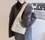 Elegant Studded Shoulder Bag for Women in Black PU Leather with Metallic Studs — Image 22