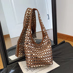 Elegant Studded Shoulder Bag for Women in Black PU Leather with Metallic Studs — Image 17