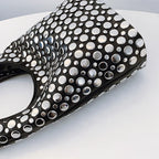 Elegant Studded Shoulder Bag for Women in Black PU Leather with Metallic Studs — Image 8