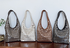 Elegant Studded Shoulder Bag for Women in Black PU Leather with Metallic Studs — Image 26