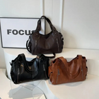 Elegant Leather Tote Bag - Brown, Black, Dark Brown - Spacious & Stylish — Image 14