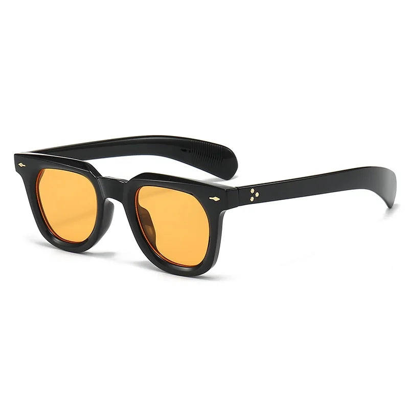 Brand Classic Square Sunglasses Polarized UV Protection Black Plastic Frame — Image 7