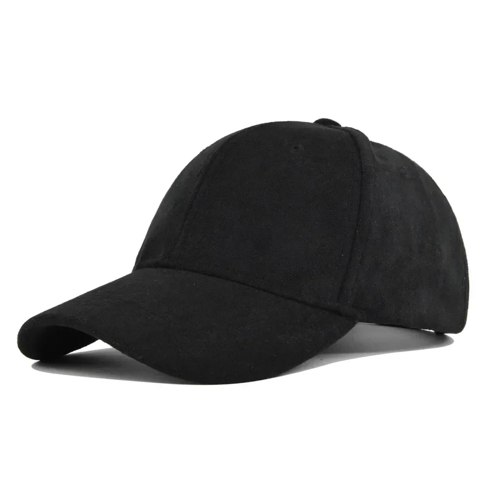 Unisex Cotton Baseball Cap Adjustable Suede Texture Tan — Image 6