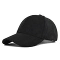 Unisex Cotton Baseball Cap Adjustable Suede Texture Tan — Image 6