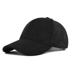 Unisex Cotton Baseball Cap Adjustable Suede Texture Tan — Image 6