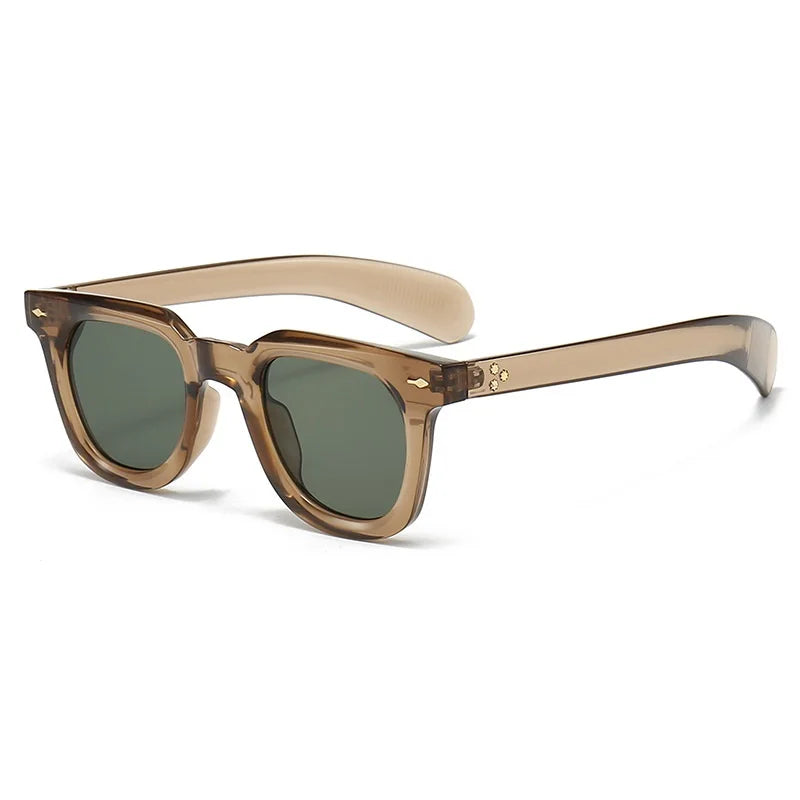 Brand Classic Square Sunglasses Polarized UV Protection Black Plastic Frame — Image 3