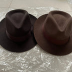 Classic Wool Fedora Hat Wide Brim Felt Ribbon Band Men's Timeless Style — Image 7