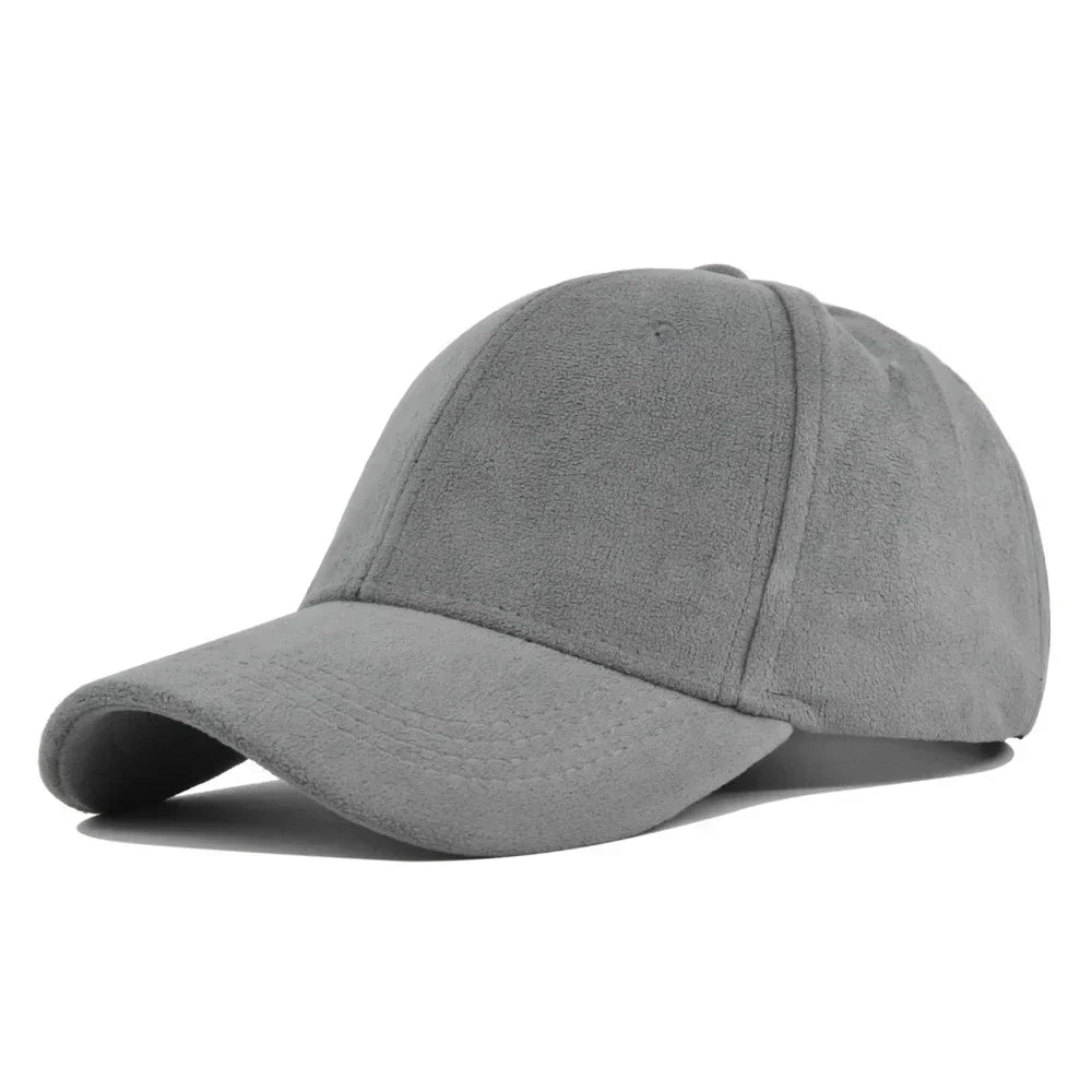 Unisex Cotton Baseball Cap Adjustable Suede Texture Tan — Image 13